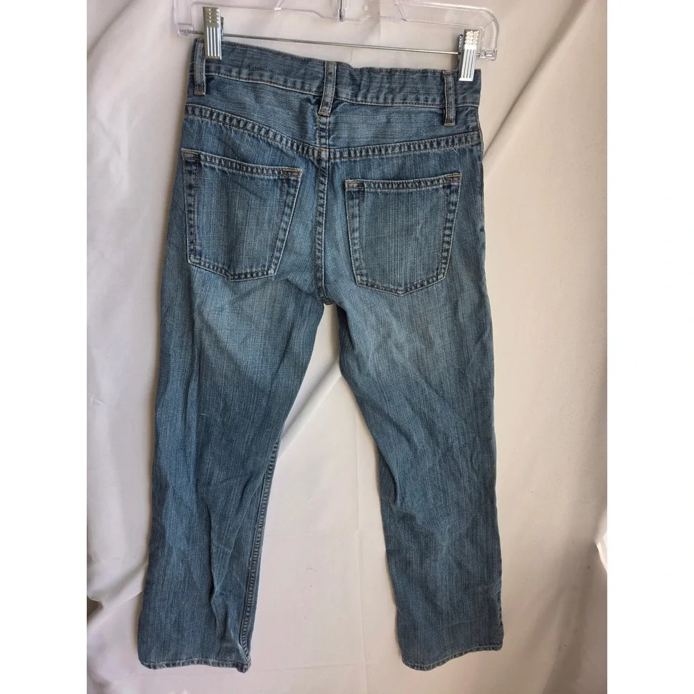 Gap Straight Fit Jeans Boys Blue Medium Wash Straight Mid Rise Straight